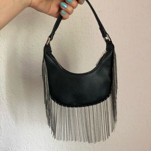 ASOS micro 90’s bag with chainmail fringe